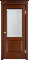 Дверь Массив Дуба модель Д6 цвет Коньяк стекло 6-4