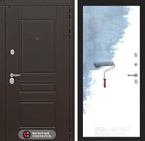 LABIRINT Входная металлическая дверь Нью-Йорк панель 28 грунт под покраску