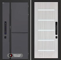 LABIRINT Входная металлическая дверь Лаб-3 Смарт панель №1 цвет сандал белый