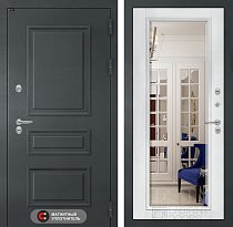 LABIRINT Входная металлическая дверь Атлантик панель Зеркало Фацет цвет белый софт