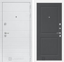 LABIRINT Входная металлическая дверь TRENDO панель 11 графит soft