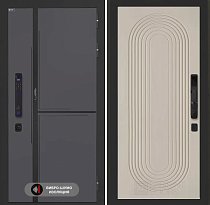 LABIRINT Входная металлическая дверь Лаб-3 Смарт панель №33 цвет капучино