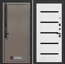 LABIRINT Входная металлическая дверь Лаб-1 Про панель №1 цвет белое дерево