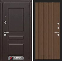 LABIRINT Входная металлическая дверь Мегаполис панель №29 дуб кантри темный