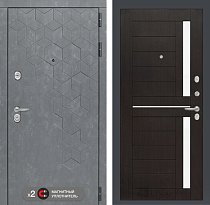 LABIRINT Входная металлическая дверь BETON панель №2 венге