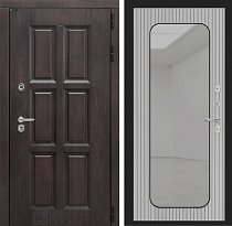 LABIRINT Входная металлическая дверь Лондон панель Зеркало Аркада цвет Веллюто ферро с патиной
