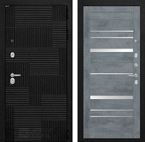 LABIRINT Входная металлическая дверь PAZL панель №20 бетон тёмный