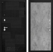 LABIRINT Входная металлическая дверь PAZL панель №24 бетон светлый