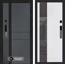 LABIRINT Входная металлическая дверь ЭвоЛаб Смарт панель №32 цвет белый софт рельеф