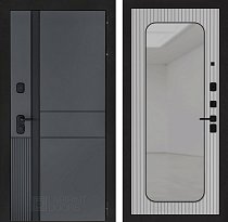 LABIRINT Входная металлическая дверь ЭвоЛаб панель Зеркало Аркада цвет Веллюто ферро с патиной