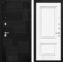 LABIRINT Входная металлическая дверь PAZL панель №26 эмаль белая