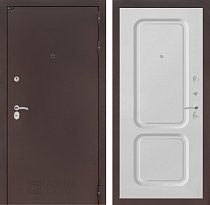LABIRINT Входная металлическая дверь Классик антик медь панель №9 цвет белый софт