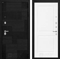LABIRINT Входная металлическая дверь PAZL панель №11 белый soft