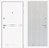 LABIRINT Входная металлическая дверь Лайн Вайт панель №6 цвет cандал белый