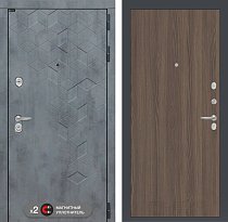 LABIRINT Входная металлическая дверь Бетон панель №5 цвет ясень тёмный