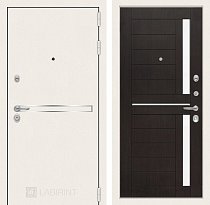 LABIRINT Входная металлическая дверь LINE WHITE панель №2 венге
