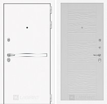 LABIRINT Входная металлическая дверь Лайн Вайт панель №6 цвет белое дерево