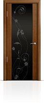 Дверь Мильяна модель Омега-2 цвет Анегри триплекс черный Фиалка