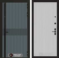 LABIRINT Входная металлическая акустическая дверь ISSIDA панель №29 цвет белый софт рельеф