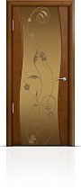 Дверь Мильяна модель Омега цвет Анегри триплекс бронзовый Фиалка