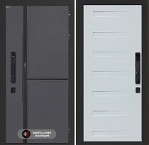 LABIRINT Входная металлическая дверь Лаб-3 Смарт панель №14 цвет дуб кантри белый горизонт