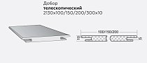 ВФД Добор "Т" 100х10х2130 мм цвет Nord Vellum 1 шт.