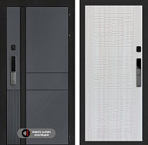 LABIRINT Входная металлическая дверь ЭвоЛаб Смарт панель №6 цвет сандал белый