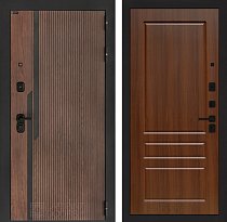 LABIRINT Входная металлическая дверь Karmina панель №3 цвет орех бренди