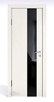 Линия Дверей модель 504 цвет Белый ясень лакобель Чёрный