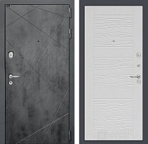 LABIRINT Входная металлическая дверь Лофт панель №6 цвет белое дерево