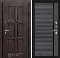 LABIRINT Входная металлическая дверь Лондон панель 22 графит софт