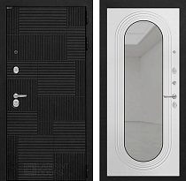 LABIRINT Входная металлическая дверь Пазл панель Зеркало Дольче белый софт