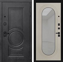 LABIRINT Входная металлическая дверь Гранд панель Зеркало Дольче цвет капучино