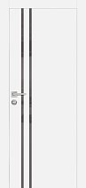 Profilo Porte модель PX-11 кромка хром с 4-х сторон цвет Белый матовый стекло лакобель серый