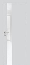 Profilo Porte модель PX-10 кромка хром с 4-х сторон цвет Агат матовый стекло лакобель белый