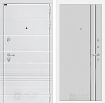 LABIRINT Входная металлическая дверь Трендо панель №10 цвет белый софт рельеф