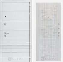LABIRINT Входная металлическая дверь TRENDO панель 6 cандал белый