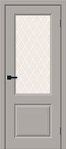 Дверь Браво модель Скинни-13 цвет Grey Pro/White Сrystal