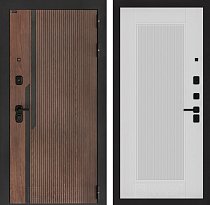 LABIRINT Входная металлическая дверь Karmina панель №30 цвет белый софт рельеф