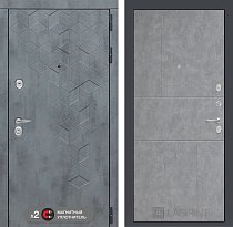 LABIRINT Входная металлическая дверь BETON панель №21 бетон светлый