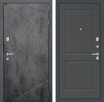 LABIRINT Входная металлическая дверь Лофт панель №11 цвет графит софт