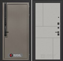 LABIRINT Входная металлическая дверь Лаб-1 Про панель №21 цвет грей софт
