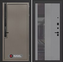 LABIRINT Входная металлическая дверь Лаб-1 Про панель №32 цвет серый софт рельеф