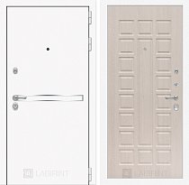 LABIRINT Входная металлическая дверь Лайн Вайт панель №4 цвет белёный дуб