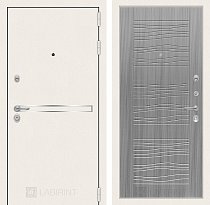 LABIRINT Входная металлическая дверь LINE WHITE панель №6 cандал серый