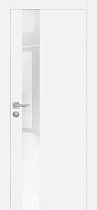 Profilo Porte модель PX-10 кромка хром с 4-х сторон цвет Белый матовый стекло лакобель белый