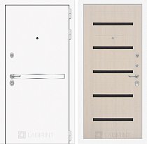 LABIRINT Входная металлическая дверь Лайн Вайт панель №1 цвет белёный дуб