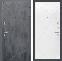 LABIRINT Входная металлическая дверь Лофт панель №24 цвет белый софт