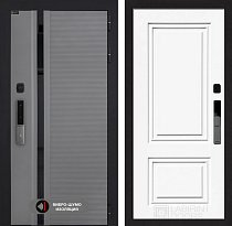 LABIRINT Входная металлическая дверь Пиано Смарт 2.0 панель №26 цвет эмаль белая