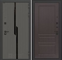 LABIRINT Входная металлическая дверь Карбон панель №3 орех премиум